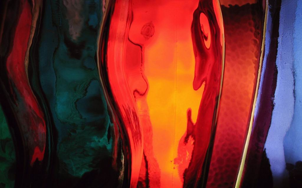 Abstract 3D-bottle-glass wallpaper