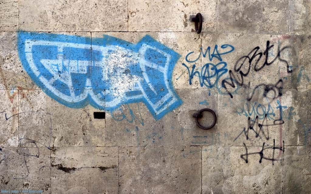 Abstract 3D-graffiti wallpaper