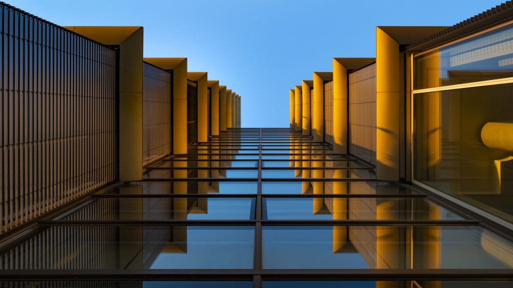 Modern architecture Look up Wallpaper
