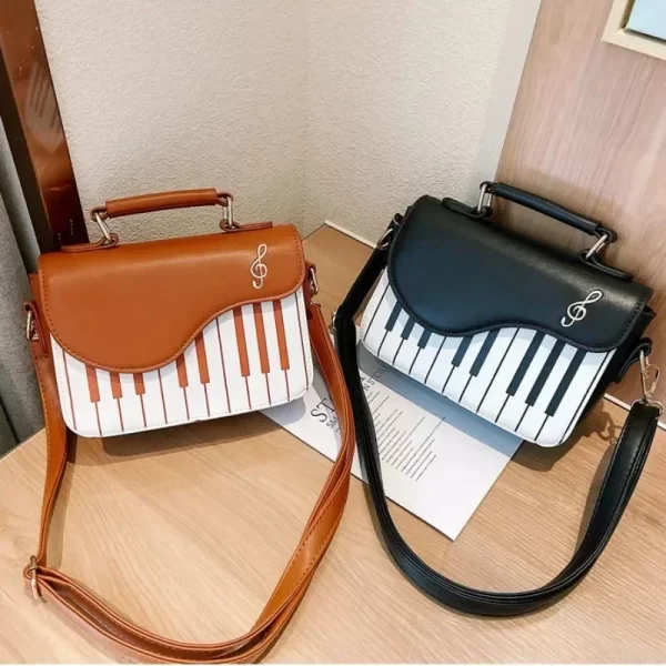 Women's shoulder bag Korean Piano Design Women Shoulder Bags PU Leather Messenger Bag Handbag Fashion Corssbody Bag - Image 3