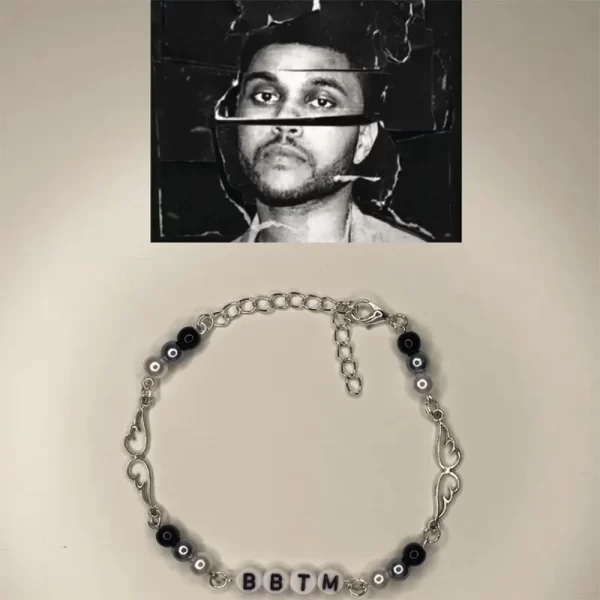 Handmade the weeknd bracelets No. 8 ball star beaded dice bracelet coquettish y2k gothic - Image 3