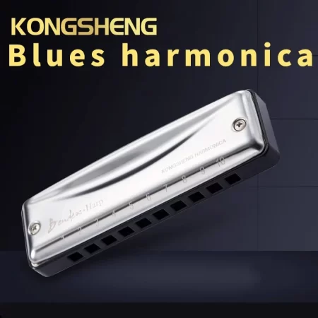 Kongsheng-blues harmonica with 10 hole, C-key, blues, for beginner, adult, student professional level