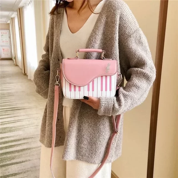 Women's shoulder bag Korean Piano Design Women Shoulder Bags PU Leather Messenger Bag Handbag Fashion Corssbody Bag - Image 4