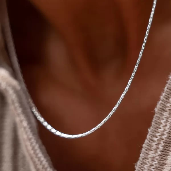 eManco Steel Wire Chain Necklace Fashion Boutique Original Hip Hop Style Street Shooting Collarbone Chain Factory Direct Sale - Image 3
