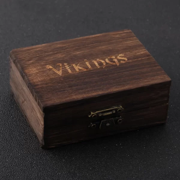 New Viking Ouroboros vintage punk bracelet for men stainless steel fashion Jewelry hippop street culture with wooden box - Image 6