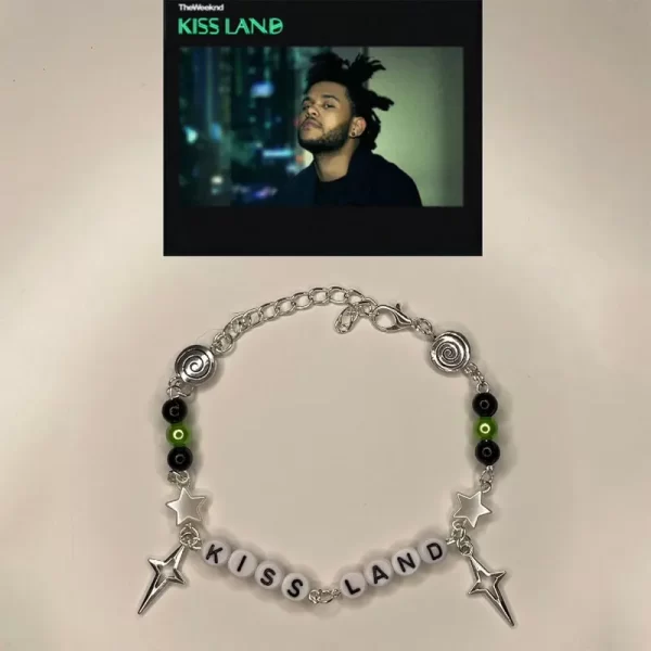 Handmade the weeknd bracelets No. 8 ball star beaded dice bracelet coquettish y2k gothic - Image 2