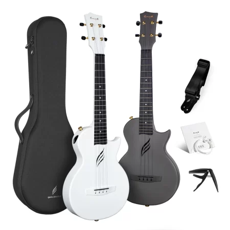 Enya Tenor Ukulele NOVA U Pro 26 Inch Carbon Fiber Cutaway Travel Ukelele Music Instrument Beginner Kit Including Case Strap