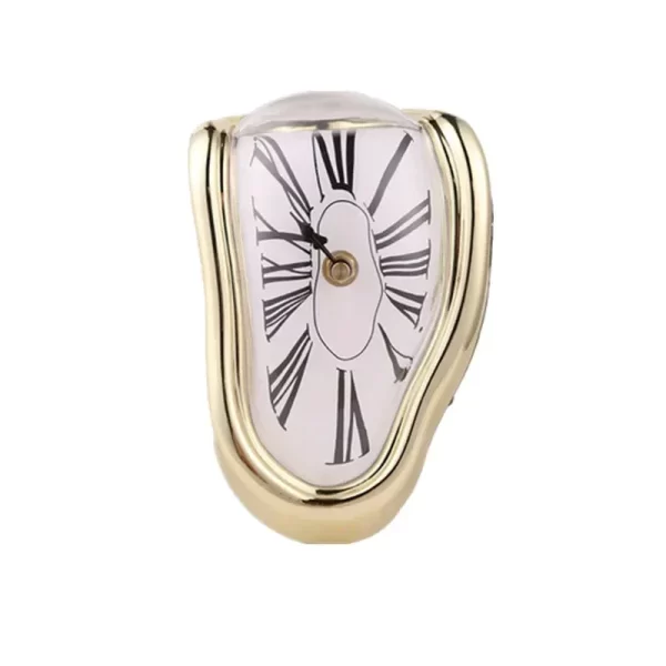 2024 New Novel Surreal Melting Distorted Wall Clocks Surrealist Salvador Dali Style Wall Decororation Home Garden Clock - Image 3