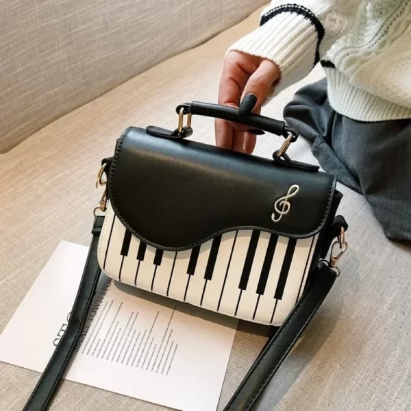 Women's shoulder bag Korean Piano Design Women Shoulder Bags PU Leather Messenger Bag Handbag Fashion Corssbody Bag - Image 2