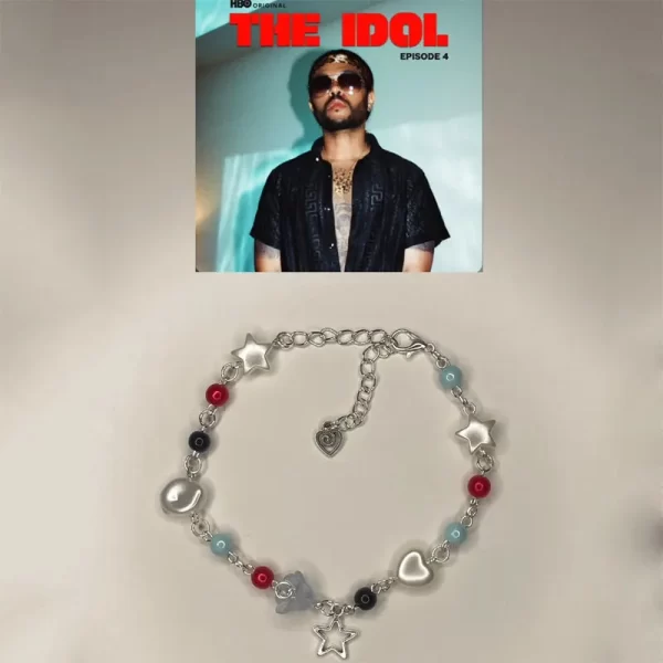 Handmade the weeknd bracelets No. 8 ball star beaded dice bracelet coquettish y2k gothic - Image 5