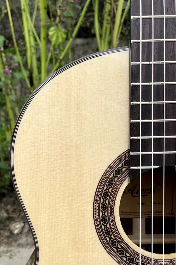 High Grade Solid German Spruce Classical Guitar 5-Line Solid Rosewood Binding Rosewood Fretboardfor Professional - Image 5