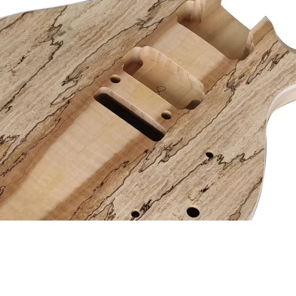 Full Pack PR Style Spalted Veneer Guitar Kit, Guitar Body, Neck, Accessories