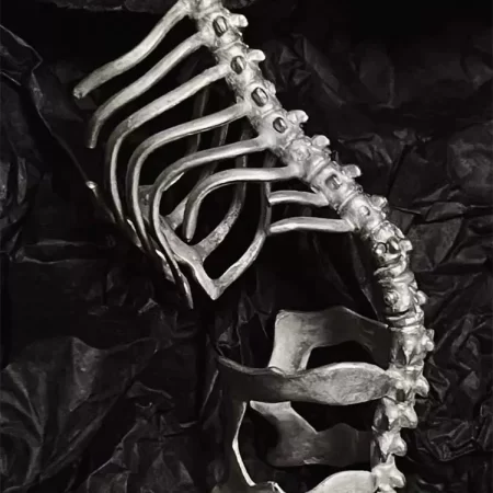 2024 New Spine Bone Ring New Gothic Style Men's And Women's Jewelry Party Gift