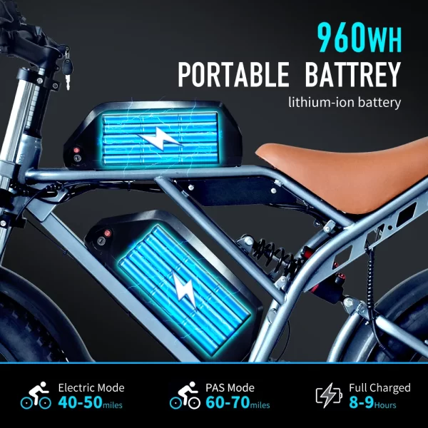 1000w 48v 60ah adult ebike electric bike mountain max 55km/h speed 20inch fat tire cycling bicycle electric bicycle off road