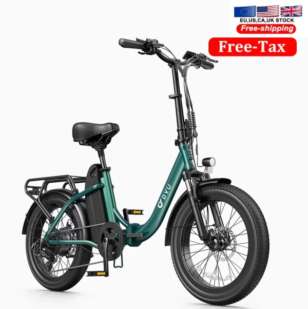 dyu 2025 new model us stock c9 20 inch 750w max speed 45km/h folding electric bike long range ebike