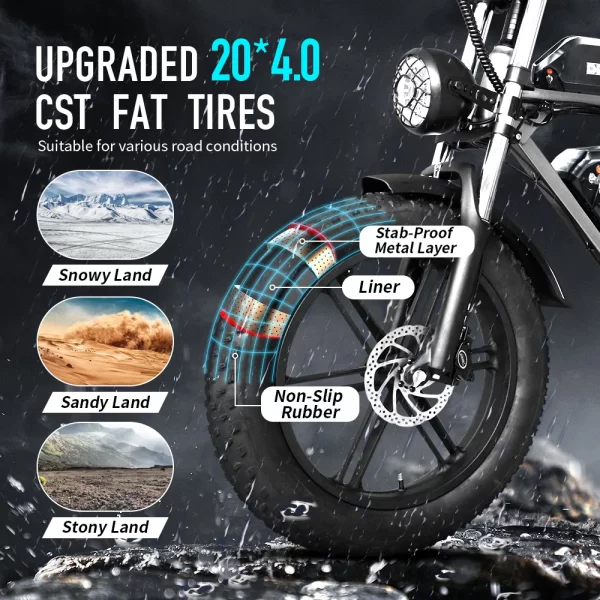 1000w 48v 60ah adult ebike electric bike mountain max 55km/h speed 20inch fat tire cycling bicycle electric bicycle off road