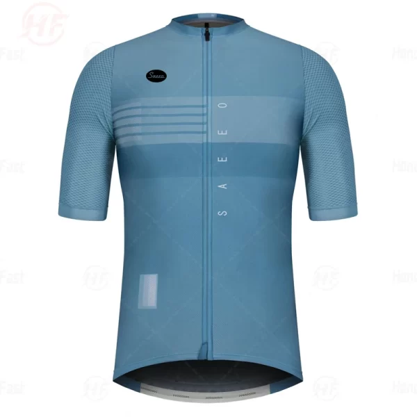 summer high quality 2025 new team men cycling jersey clothing black short sleeve breathable quick dry cycle jersey clothes spain