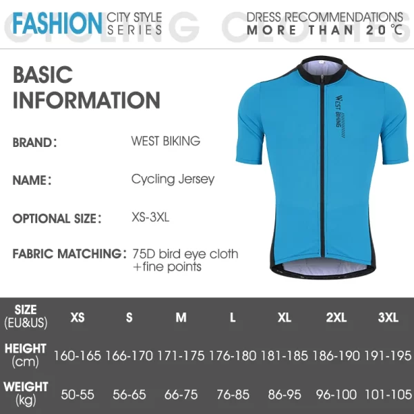west biking xs xxxl summer cycling breathable jersey team racing sport bicycle jersey mens shirt clothing short bike jersey