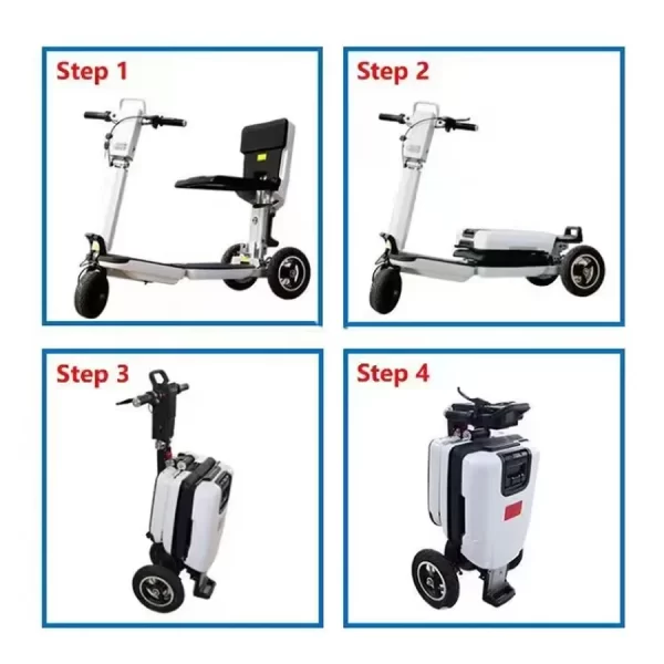 3 wheel mobility scooters daily mobility 350w brushless motor foldable mobile adult lightweight electric scooter