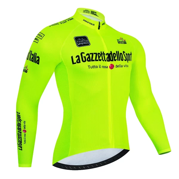 2023 tour de italy d'italia cycling jersey premium anti uv long sleeve sweatshirt cycling suit autumn quick dry racing uniform