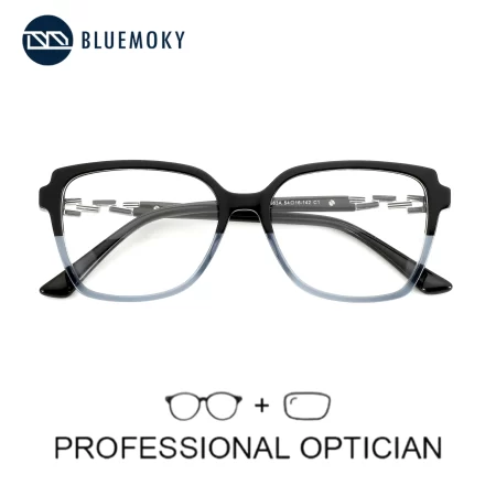 bluemoky popular butterfly prescription eyeglasses for women fashion acetate anti blue light myopia/photochromic optical glasses