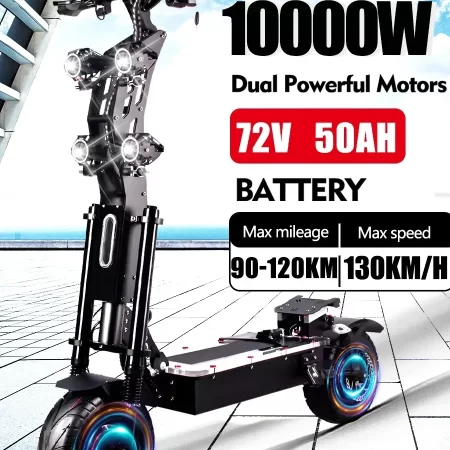 2024 new 10000w 72v 40ah electric scooter 13 inch tires maximum speed 130km/h cruising range 120km lcd screen foldable scooter