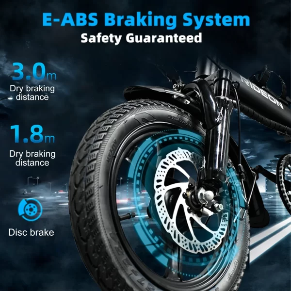 deepower 14 inch foldable electric bicycle 400w motor 48v 30a0h adult mini electric bike suitable for city commuting ebike