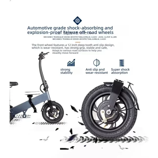 folding electric bikes professional chauffeur aluminum alloy ultra lightweight portable small commuting electric bicycle