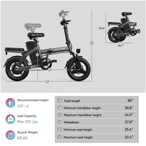 ebike electric bicycle new pattern h3 750w motor 48v 20ah battery adult electric bike 20 inch fat tire fold mountain off road