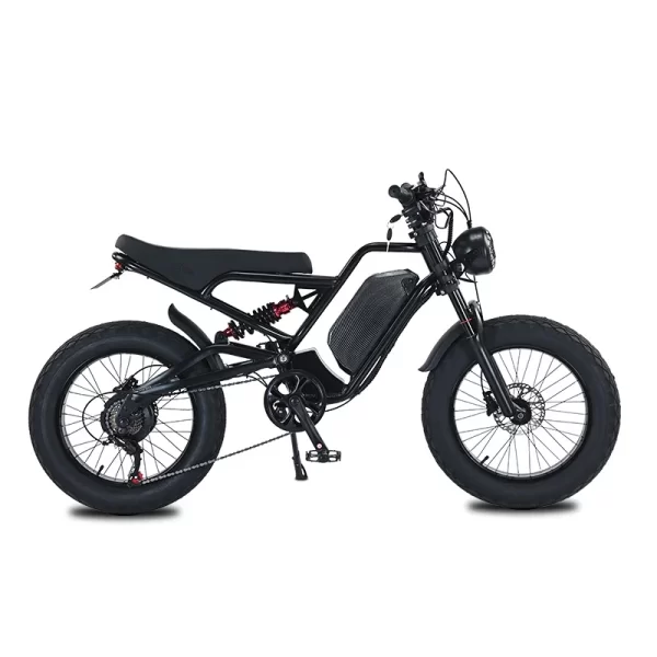 electric bike akez 1500w 48v18ah 20 wheel size hybrid all terrain off road oil brake multiple shock absorption electric bicycle