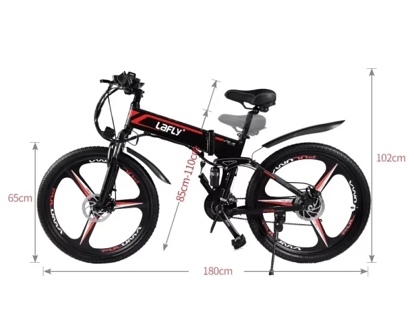 2024lafly x3 aluminum electric bike folding lithium assisted mountain cross country urban ebike 26 inch 1000w, 17ah, hydraulic