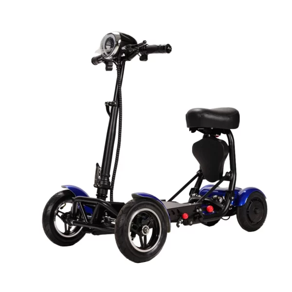 eu warehouse stock foldable electric scooter adult dual motor 4 wheel folding electric mobility scooter for elderly people