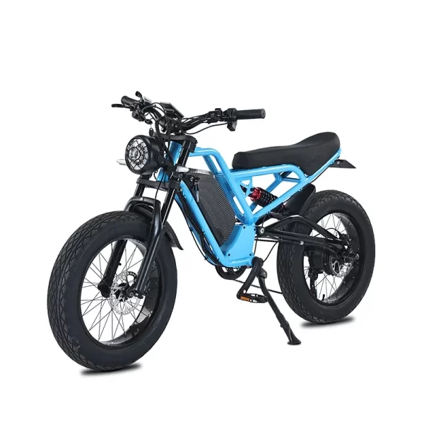 electric bike akez 1500w 48v18ah 20 wheel size hybrid all terrain off road oil brake multiple shock absorption electric bicycle