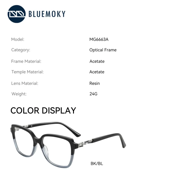 bluemoky popular butterfly prescription eyeglasses for women fashion acetate anti blue light myopia/photochromic optical glasses