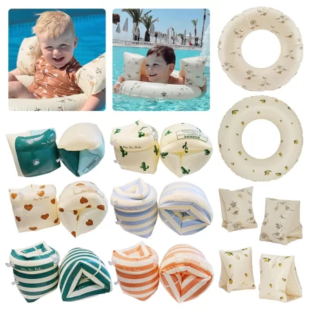 pvc children inflatable swimming ring pool float swimming laps water sport swim circle for pool party water play equipment
