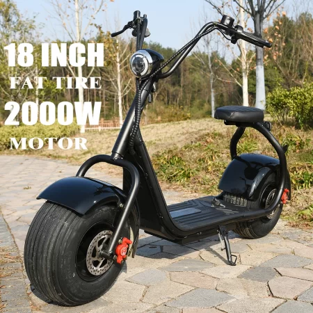 citycoco electric scooter 2000w motor 60v12ah lithium battery 2 wheel scooter suitable for adults to work and commute outdoors