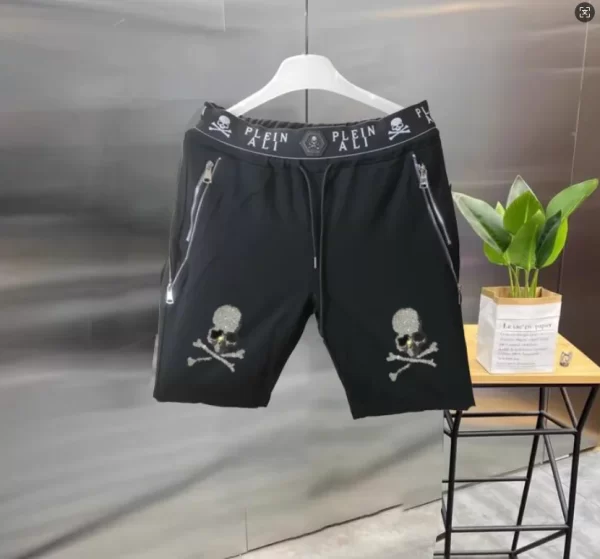 2025 designer rhinestone short summer luxurious plein ali hip hop male brand casual short pant