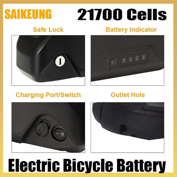 48v 52 36 60 72v polly dp 7 ebike battery 25 40 50ah 60ah 30ah 21700 lithium pack downtube battery for 500 1000 2000 3000w motor