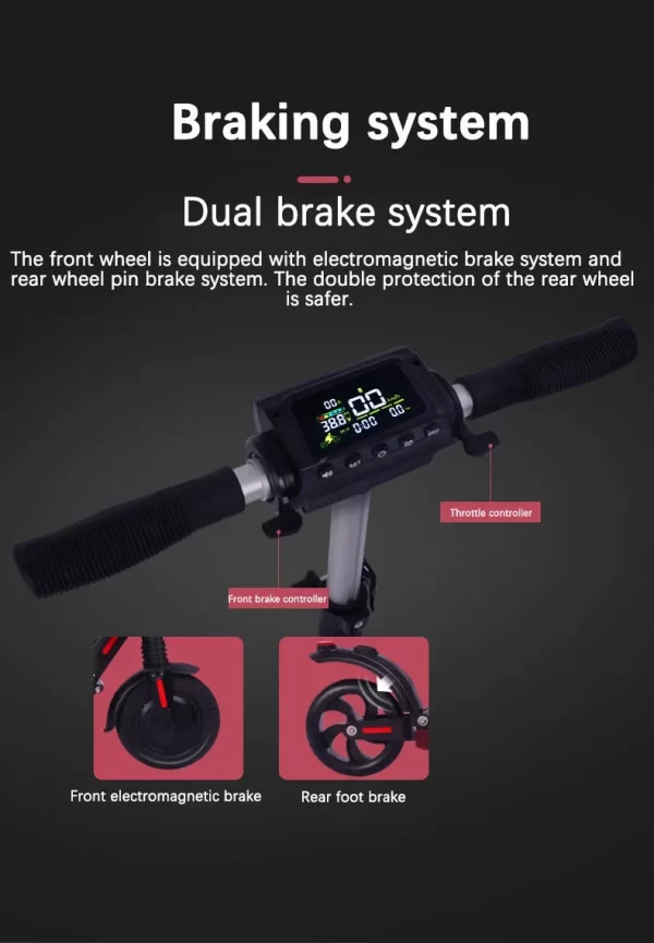 electric scooter 350w motor 30km/h adult app smart scooter 8 inch 36v7.8ah shock absorbing anti skid folding electric scooter