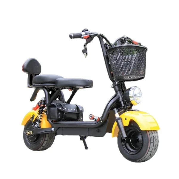 Електрически Скутер 48v mini harley scooter 1000w motor lithium battery pedal motorcycle wide tire skateboard electric scooter