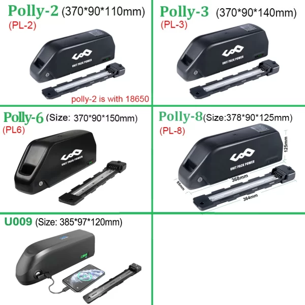 hailong polly 21700 ebike battery 48v 52v 25ah 60v 36v 20ah electric bicycle bateria pack for 2000w 1500w 1000w 500w 350w 250w