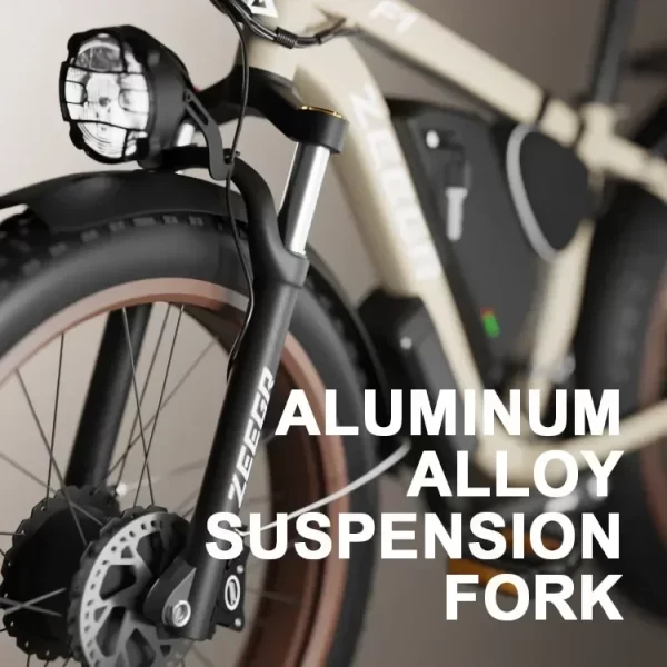 ebike electric bike zeegr f1 2000w 48v 22.4ah full suspension power bicycle bike 26inch fat tire hidden dual battery snow beach