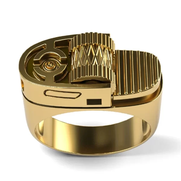 new creative personality lighter ring men and women punk street trend fashion jewelry accessories gift wholesale