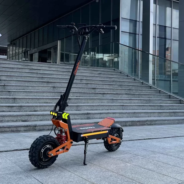 2024 new 6000w 60v 40v dual motor electric scooter dual suspension shock absorption maximum speed 95km/h 11 inch off road tyres