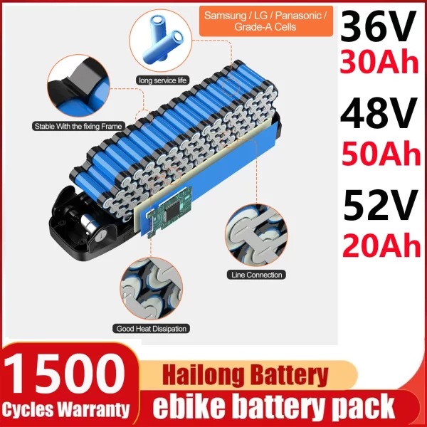 super powerful electric bike hailong cchamrider 48v 45ah battery 52v samssung cell 72v 60v 30ah40ah 50ah 60ah 100a bms 2000w