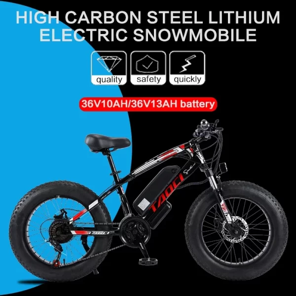 electric bike akez 350w 36v13ah brushless motor lithium battery electric bicycle 20inch fat tire urban mountain commuting e bike