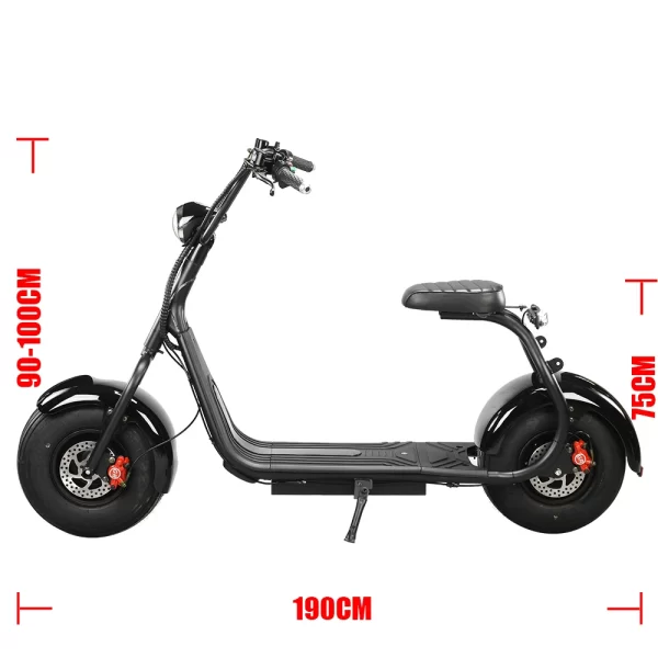 citycoco adults electric scooter 2000w motor 60v12ah removable lithium battery max speed 45km/h 18 inch fat tire e scooter