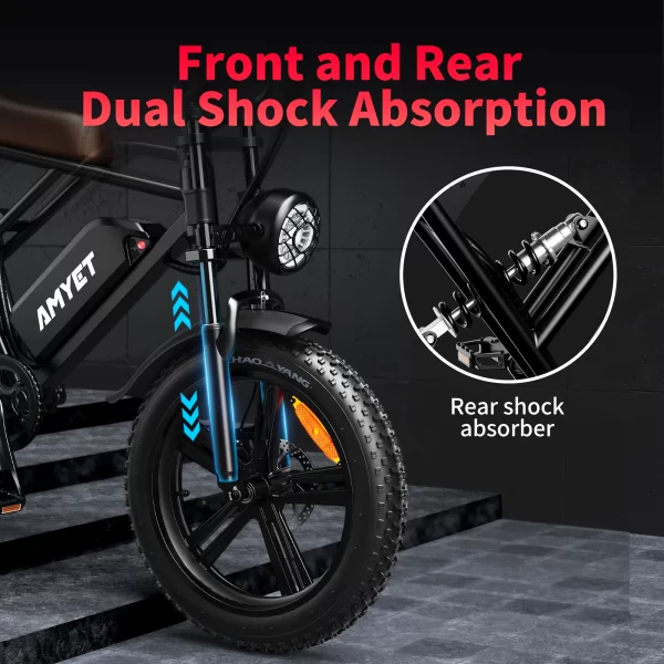amyet v9 g60 adults electric bike 1000w motor bicycle 48v 20ah 20“ tire ebike electric e bikes mountain moped ebikes for men