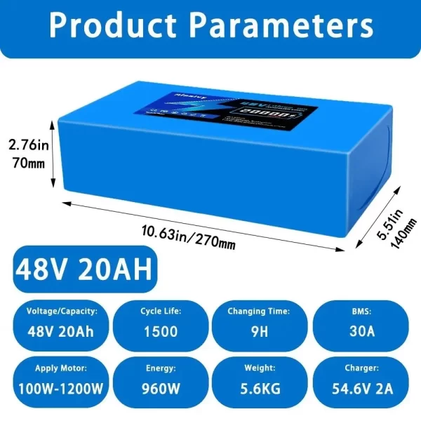 aleaivy 48v electric bike lithium battery pack 10 16 20ah li ion ebike battery for bicycle scooter motorcycle with 54.6v charger