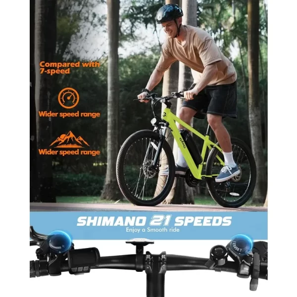 racer electric bike for adults 21 speed mountain lightweight ebike with peak 750w 22mph brushless motor